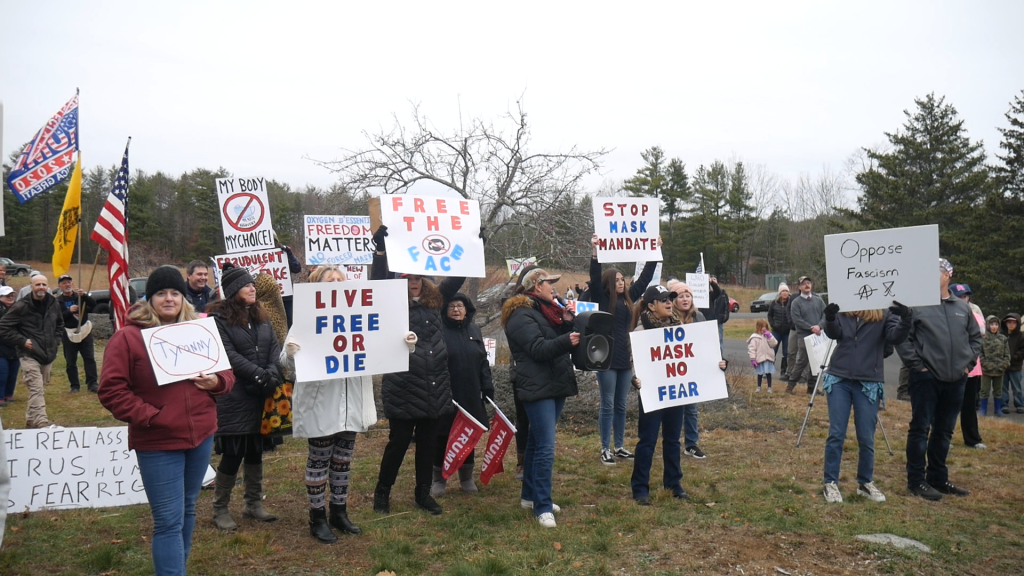 VIDEO: Patriots and Free Staters Protest Mask Mandate OUtside NH Gov. Sununu’s House